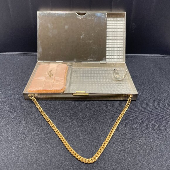 EVUC Vntg 1940's Evans Carryall/Compact/Cigarette Case, Original Box, 5.5"x3" - Picture 5 of 16